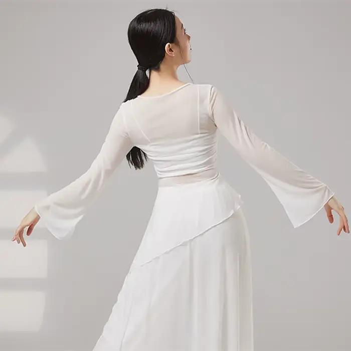 Haut de danse classique transparent pour femme