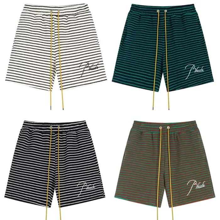 Shorts Rhude de haute qualité avec lettres brodées
