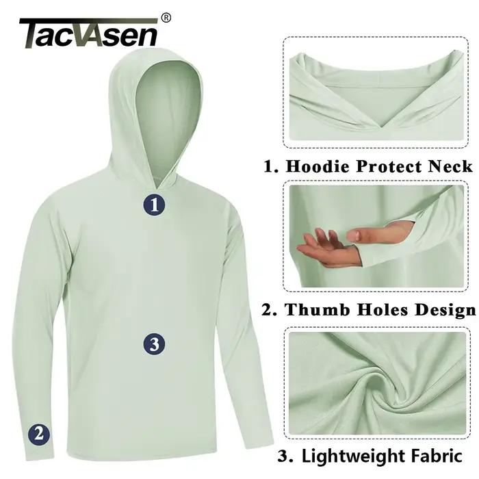 T-Shirt Protection solaire TACVASEN pour Hommes Résistant aux UV Léger Décontracté Séchage Rapide Occasions Extérieures Activités Physiques