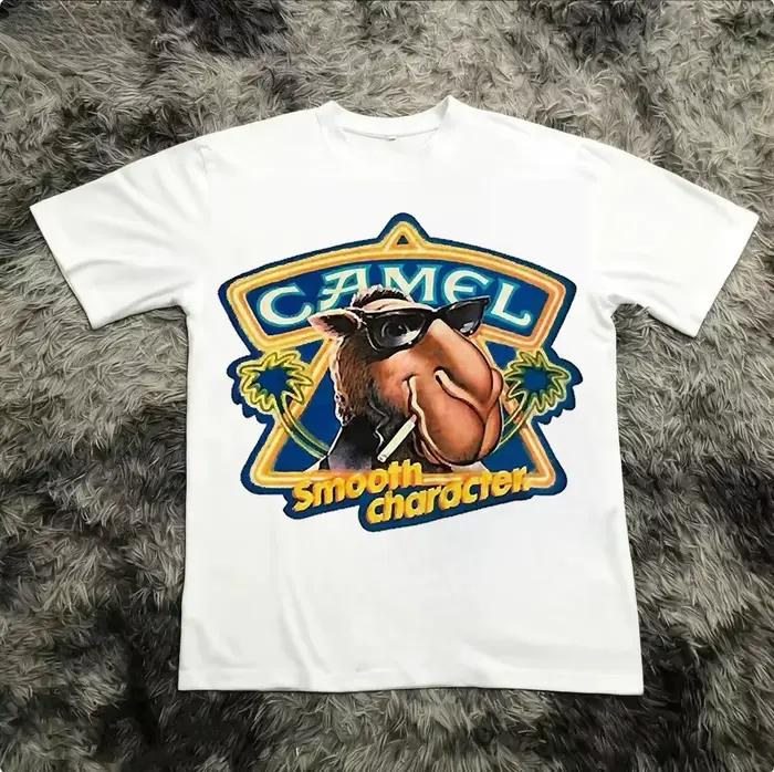 T-shirt vintage en coton imprimé classique « No Prob Llama »