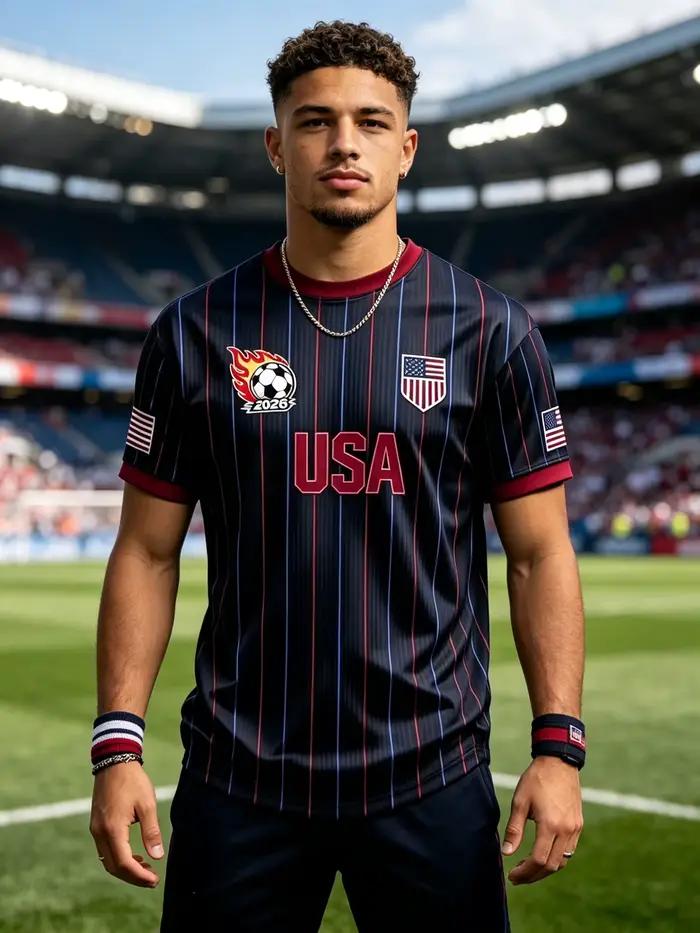 Maillot de football américain pour hommes 2026 – Idéal pour les matchs et l'entraînement. Vêtements de rue quotidiens. pour les adolescents et les jeunes adultes.