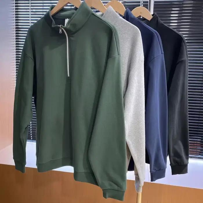 Sweat-shirt demi-zip pour femme