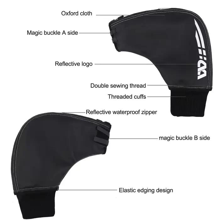 WEST BIKING – gants chauds pour guidon d'hiver