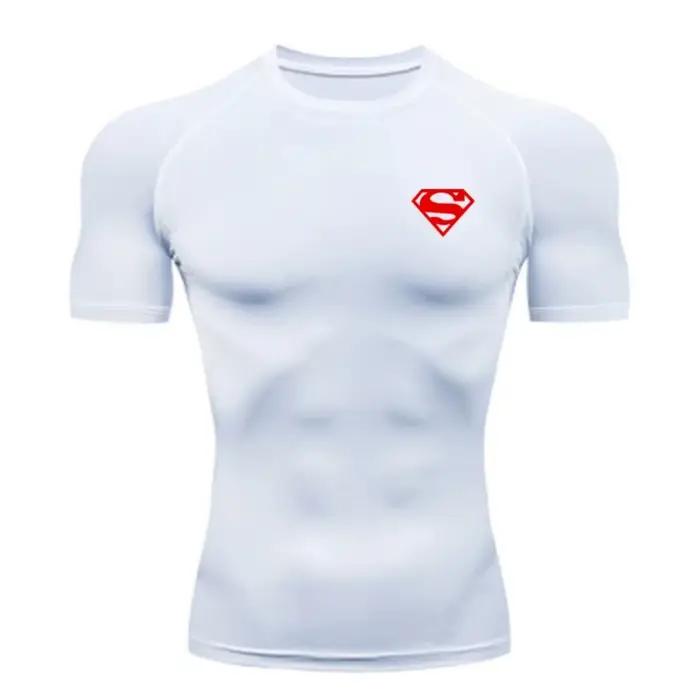 T-shirt de compression homme 2026 à manches courtes – Maillot de sport fitness