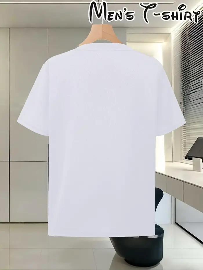 T-shirt à manches courtes 100 % coton pour homme