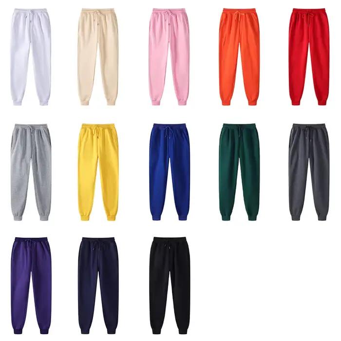 Pantalons De survêtement en polaire vierge vêtements De Jogging pantalons De survêtement hommes Joggers pantalons en gros pantalons De Sport blancs pour hommes pantalons De Hombre