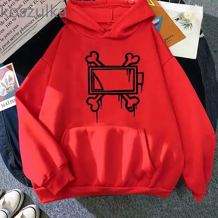 Sweat à capuche en molleton imprimé Murder Drones pour hommes et femmes