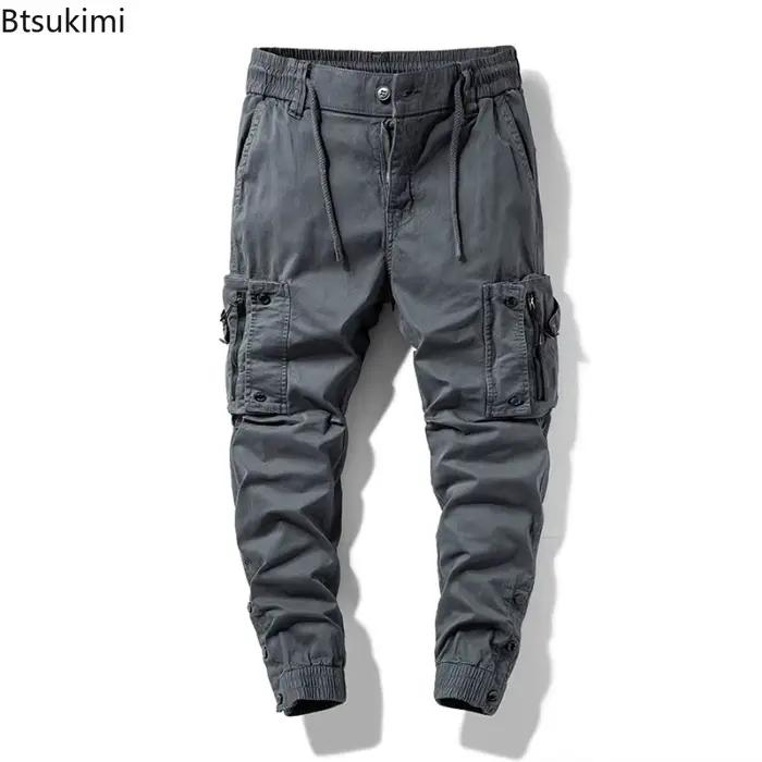 Pantalon Cargo Homme – Jogging Décontracté Confortable Multi-Poches