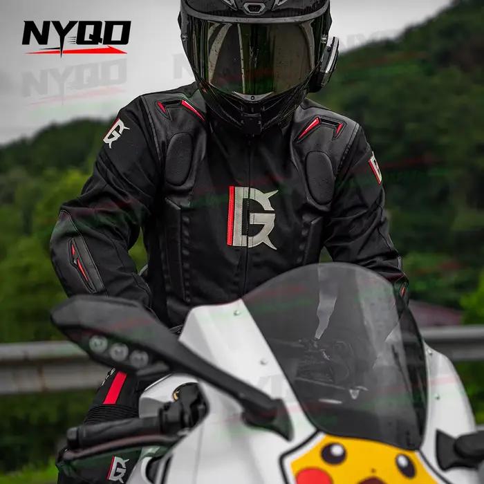 GHOST RACING hiver Moto veste en cuir Chaqueta