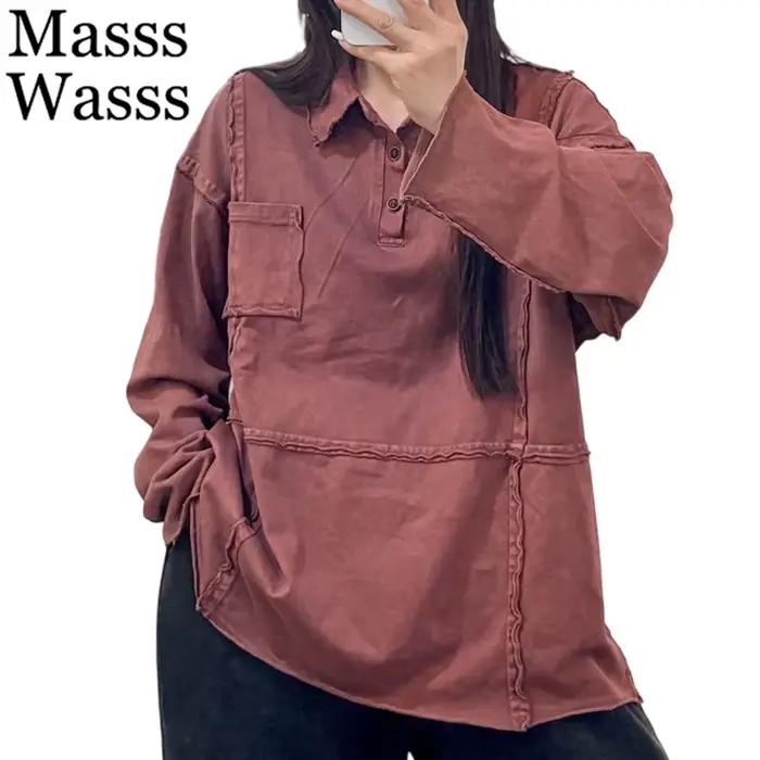 Masss Wasss 2025 automne femmes mode élégant t-shirts