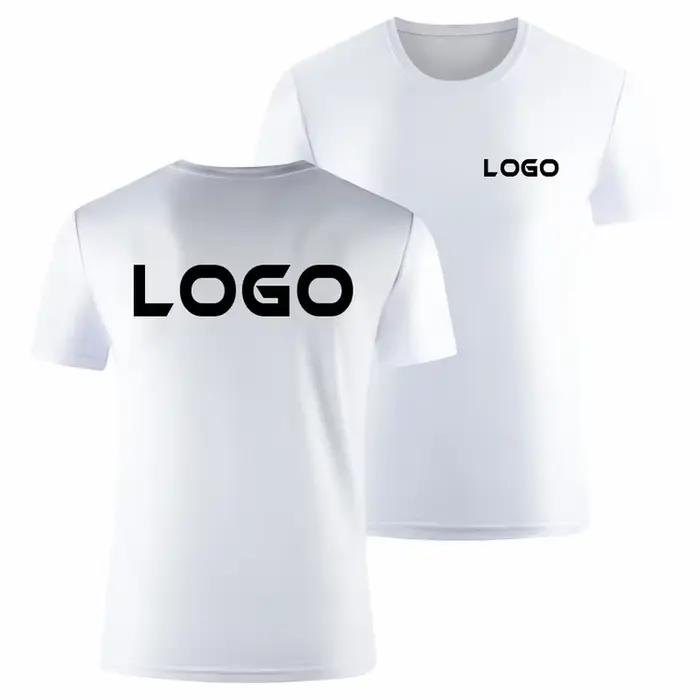 T-shirt à col rond avec logo au design gratuit pour hommes et femmes