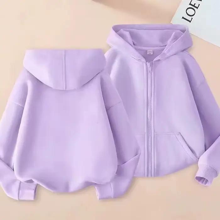 Sweat-shirt à capuche résistant pour enfants 3 à 14 ans fermeture éclair confortable activités extérieures jouets cadeaux occasions spéciales