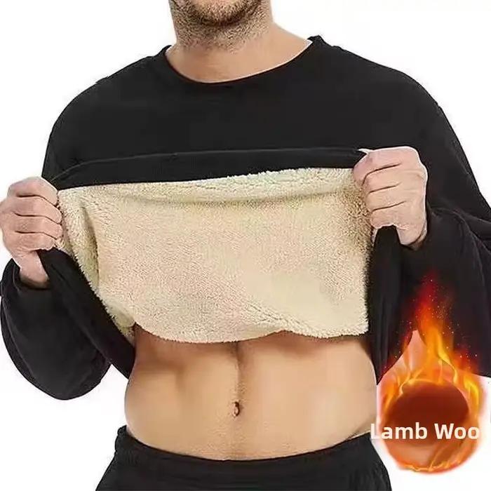 Sweat-shirt à capuche en polaire épais pour homme