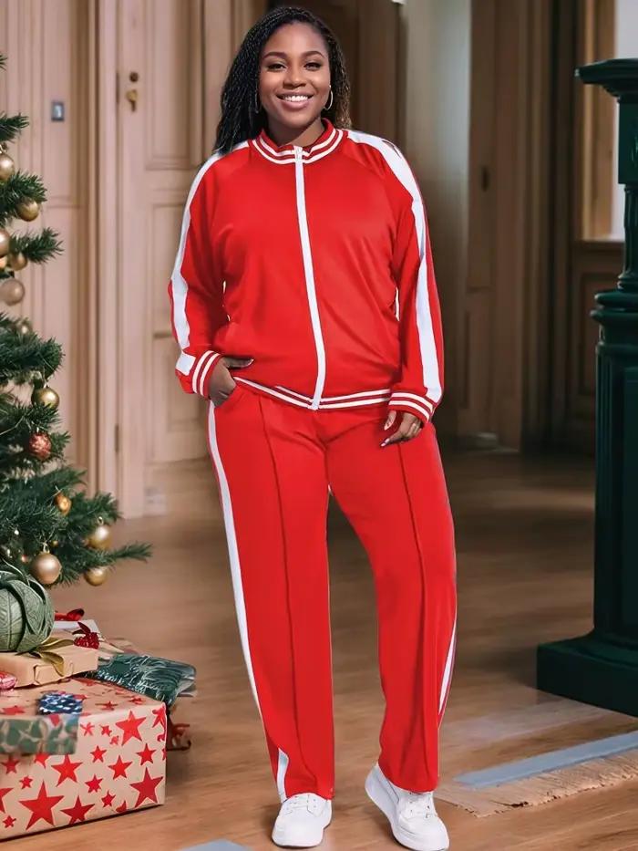 Wmstar femmes survêtement 2 pièces ensembles grande taille Jogging en gros à manches longues chemises pantalons