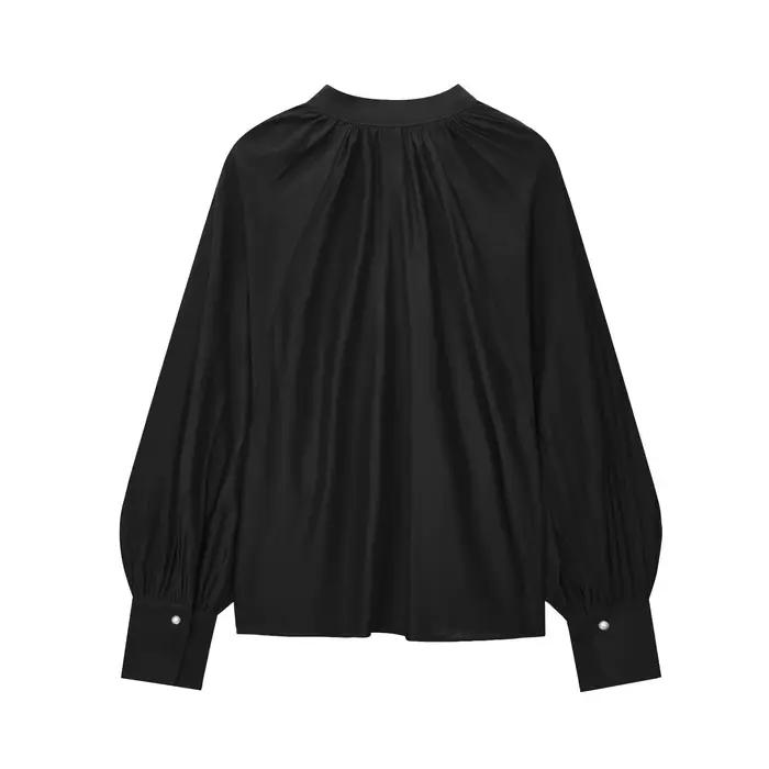 BSAY vêtements pour femmes mode rétro chemises décontractées amples lanterne à manches longues Blouses Chic bureau dames hauts Mujer
