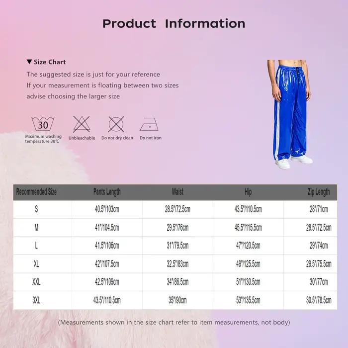 Pantalon de jogging imperméable pour homme avec fermeture éclair à l'entrejambe et bandes réfléchissantes – Idéal pour