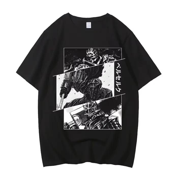 Anime Berserk T-shirt D'été Hommes Femmes Haute Qualité Coton Manches Courtes