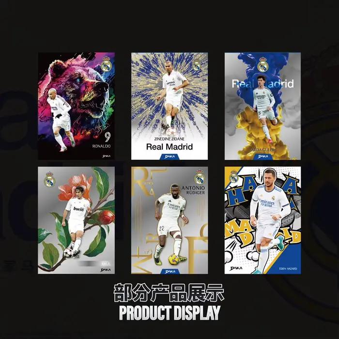 Collection de cartes étoiles du Real Madrid DAKA 2025 authentiques et originales