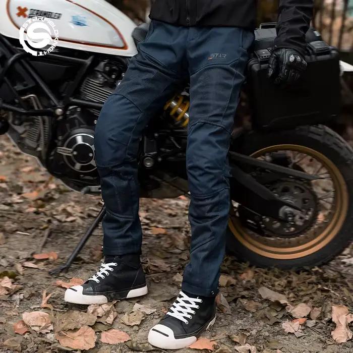 SFK – pantalon de moto en maille respirante pour hommes