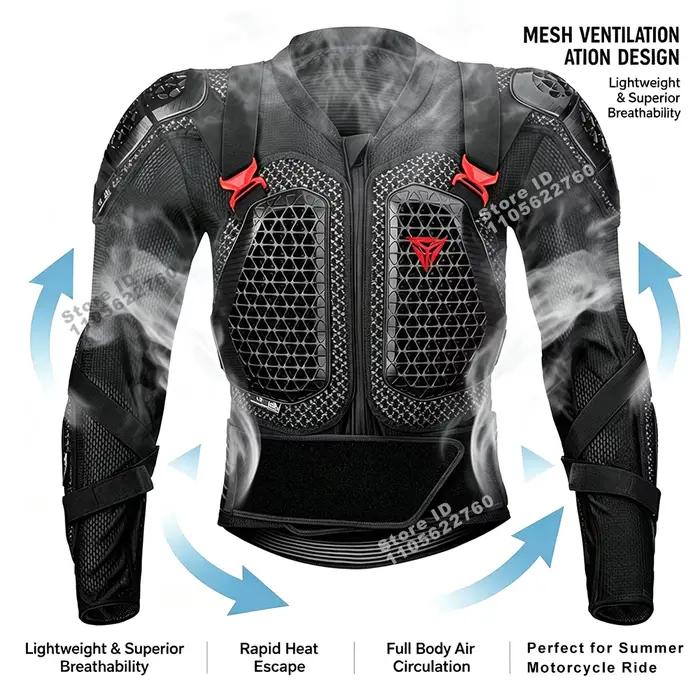 Blouson de moto pour homme, protection corporelle moto homologuée CE, armure MX, blouson de motocross, équipement de protection moto