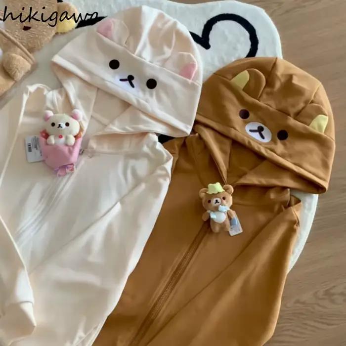 Y2k hauts sweat à capuche japonais 2025 femmes vêtements Streetwear mignon