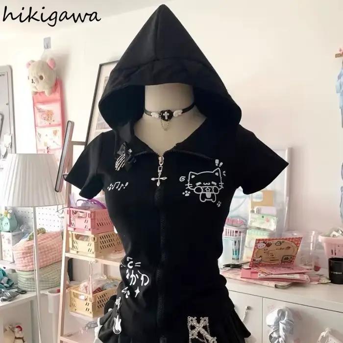 Sweat-shirt à capuche oreilles de chat pour femmes