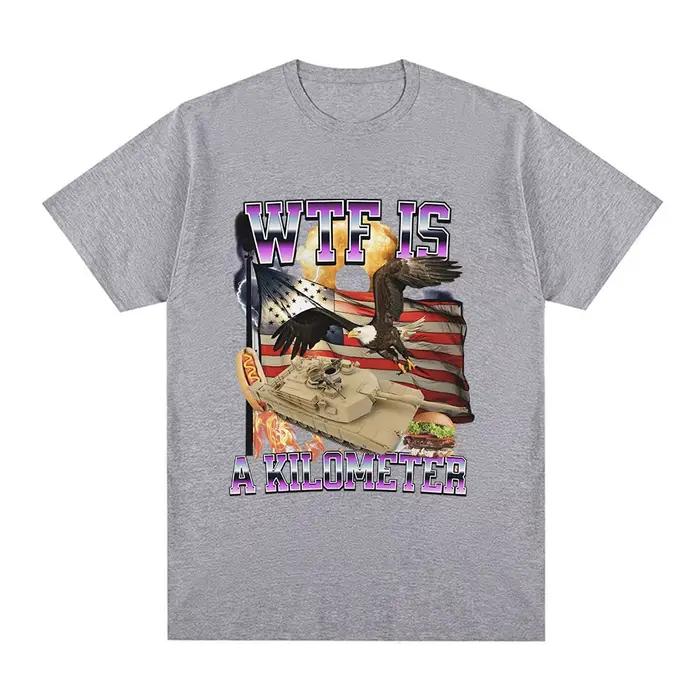 Wtf Is A Kilometer Meme Graphic T-shirt pour homme