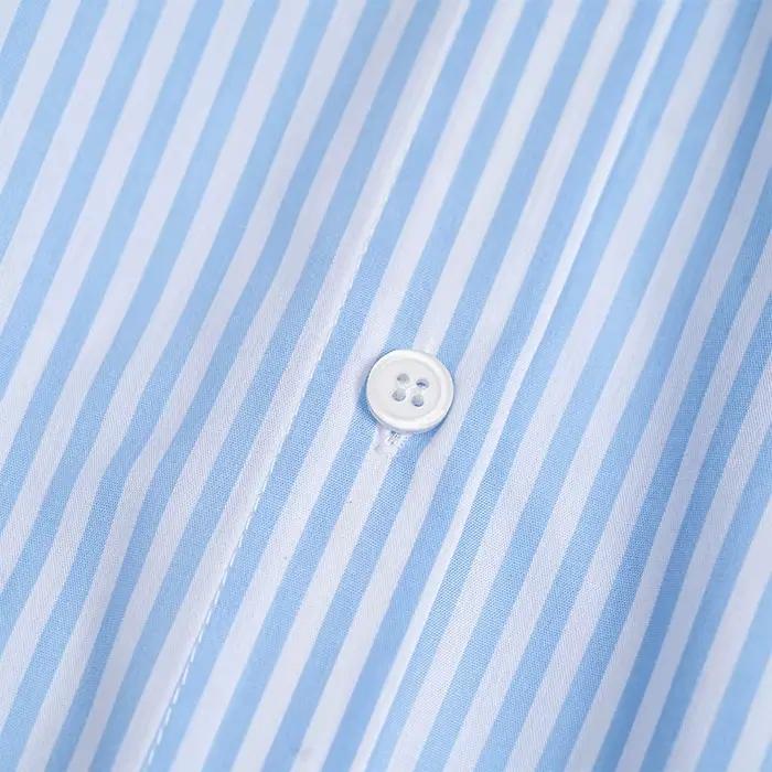 Chemise rayée polyvalente à coupe décontractée CH