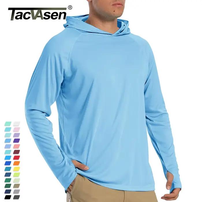 T-Shirt Protection solaire TACVASEN pour Hommes Résistant aux UV Léger Décontracté Séchage Rapide Occasions Extérieures Activités Physiques