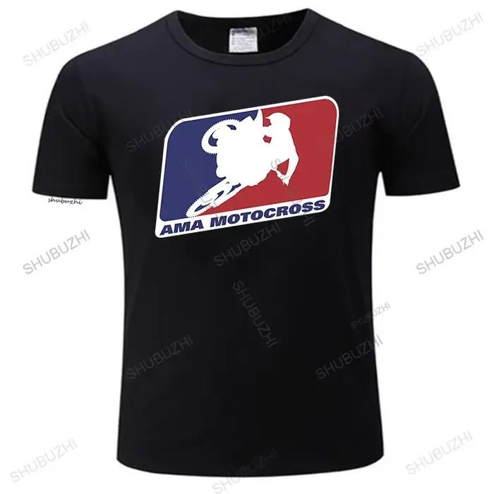 T-shirt hommes col rond offre spéciale AMA motocross superbikes moto chiné été cool