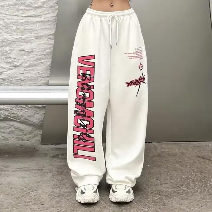 Pantalon de survêtement de Jogging blanc pour femmes