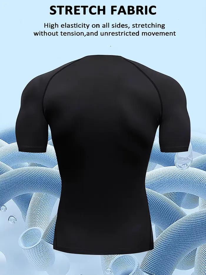 T-shirt de compression à manches courtes pour homme