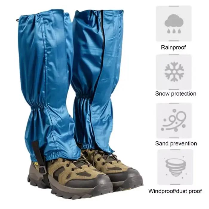 Guêtres de randonnée imperméables et réglables pour activités de plein air, randonnée, escalade, ski, chasse, bottes de neige pour hommes et femmes