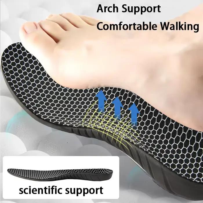 Semelles orthopédiques en graphène absorbant la transpiration pour hommes et femmes