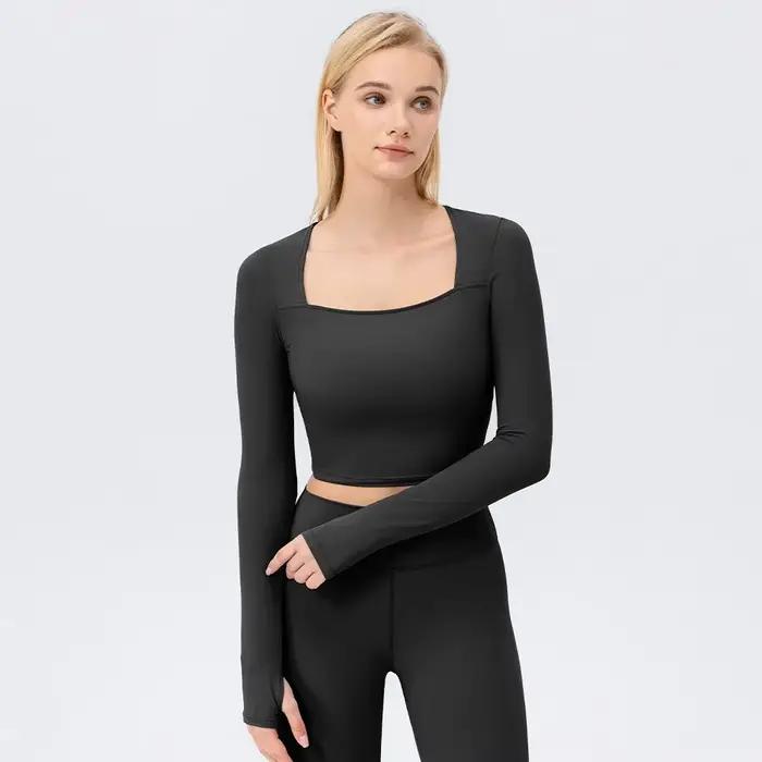 Femmes entraînement culture petit haut séchage rapide sport Fitness Yoga