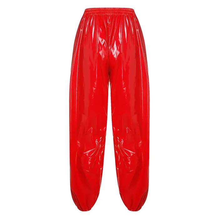 Pantalon de jogging brillant imperméable pour homme iiniim style hip-hop Y2K ajustement personnalisé pour activités physiques et soirées décontractées