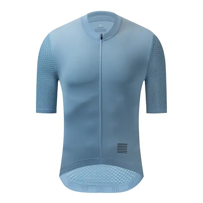 YKYWBIKE Maillot de cyclisme professionnel pour homme respirant vtt manches courtes vêtements de vélo poches