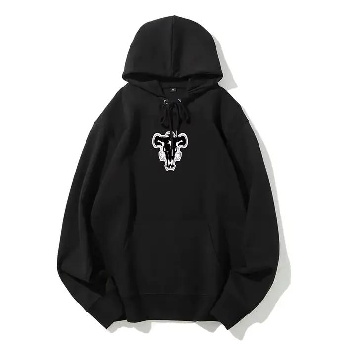 Trèfle noir vêtements Parent-enfant automne et hiver japonais Hotblooded animation personnage classique sweat à capuche hommes et femmes