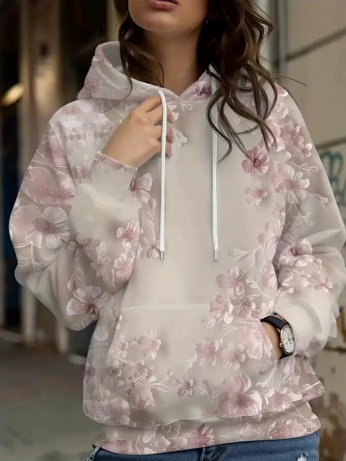 Nouveau Sweat à Capuche Décontracté pour Femme