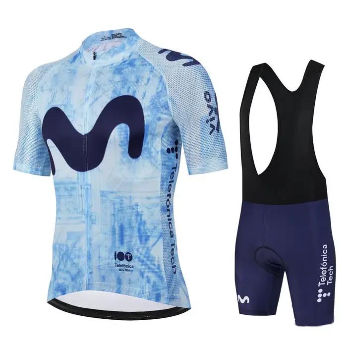 Movistar Team – vêtements de cyclisme à manches courtes