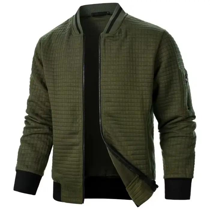 Veste à manches longues avec fermeture éclair pour homme