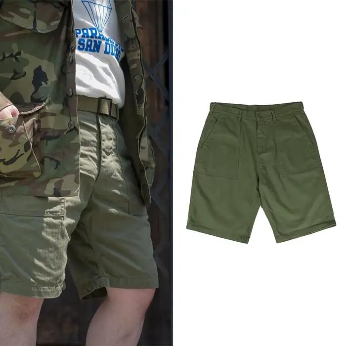 2025 Vintage OG107 short vert olive HBT camouflage vêtements militaire été coton pantalons courts cargo décontracté tactique pour hommes