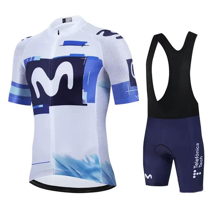 Movistar Team – vêtements de cyclisme à manches courtes