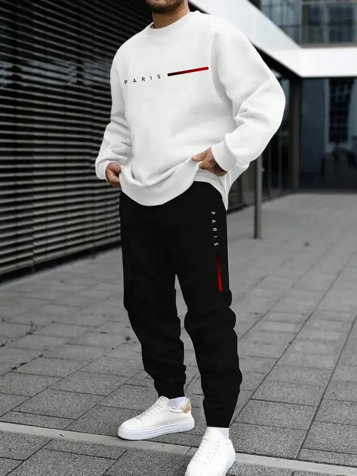 Offres spéciales hommes survêtement impression sweat-shirt décontracté sport Jogging vêtements automne hiver