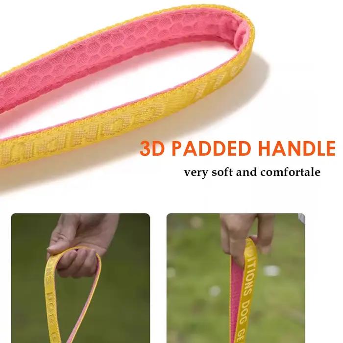 Laisse légère pour chien, entraînement pour chien, Traction pour animaux de compagnie, poignée rembourrée en Nylon souple, marche, course à pied, Jogging pour chiot, petit et grand chien