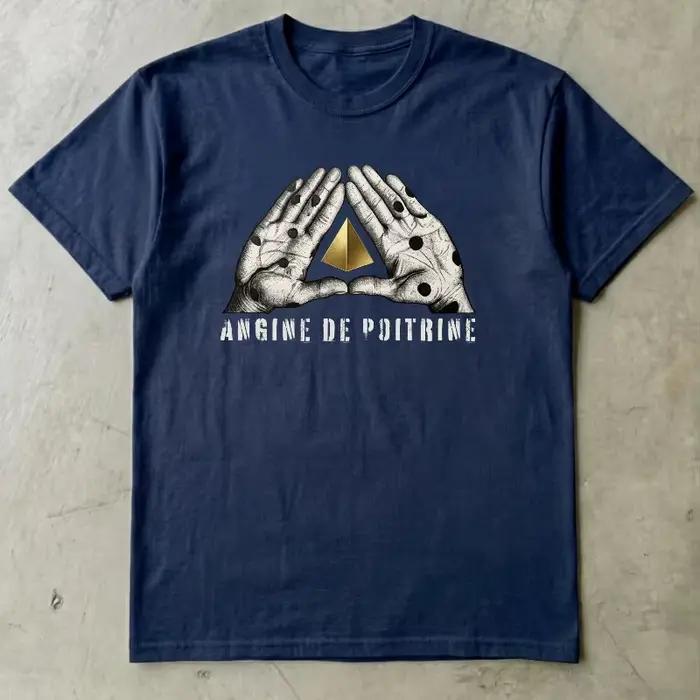 T-shirt punk vintage Angine de Poitrine ample et respirant pour homme et femme quatre saisons faire du shopping occasions spéciales