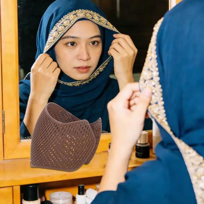 Sous-bonnet Hijab pour Femme Musulmane – Respirant, Léger, Antidérapant – Bonnet de Base pour Voile Quotidien et Turban