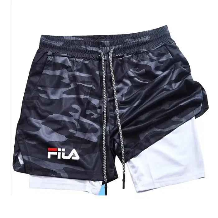Pantalon de jogging décontracté double couche pour homme