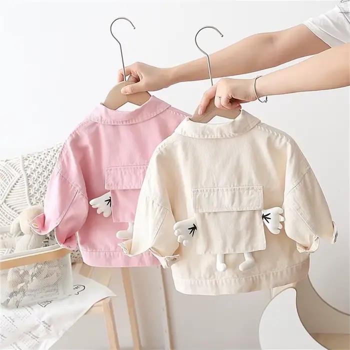 Veste en jean à manches longues pour bébé fille