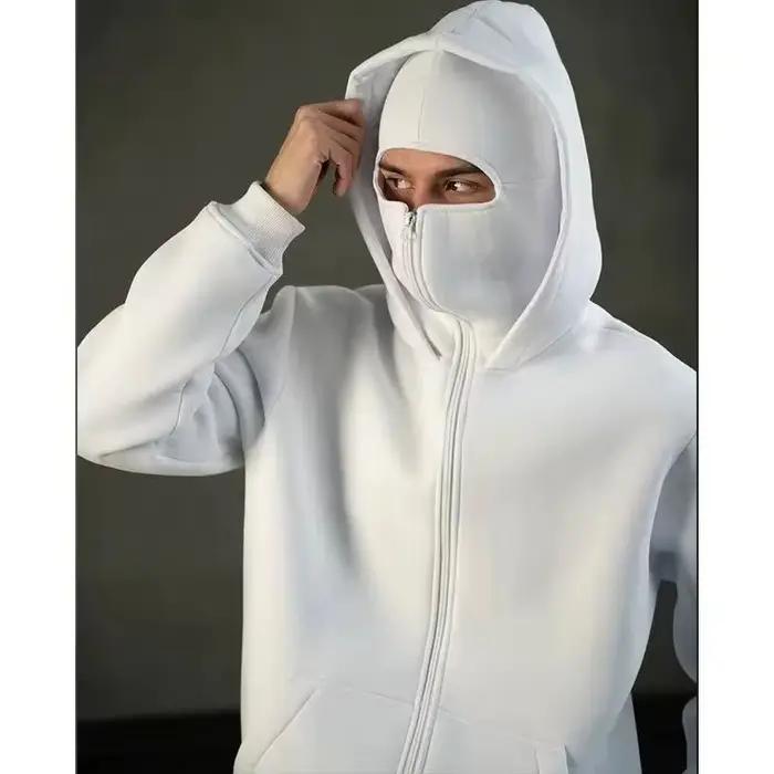 Y2K Ninja Harajuku sweat à capuche zippé chaud Double couche veste froide à la mode motif brodé français décontracté gothique hommes femmes haut